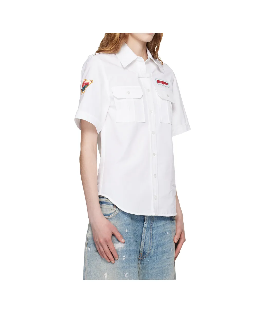 Popeline Short-Sleeved Shirt