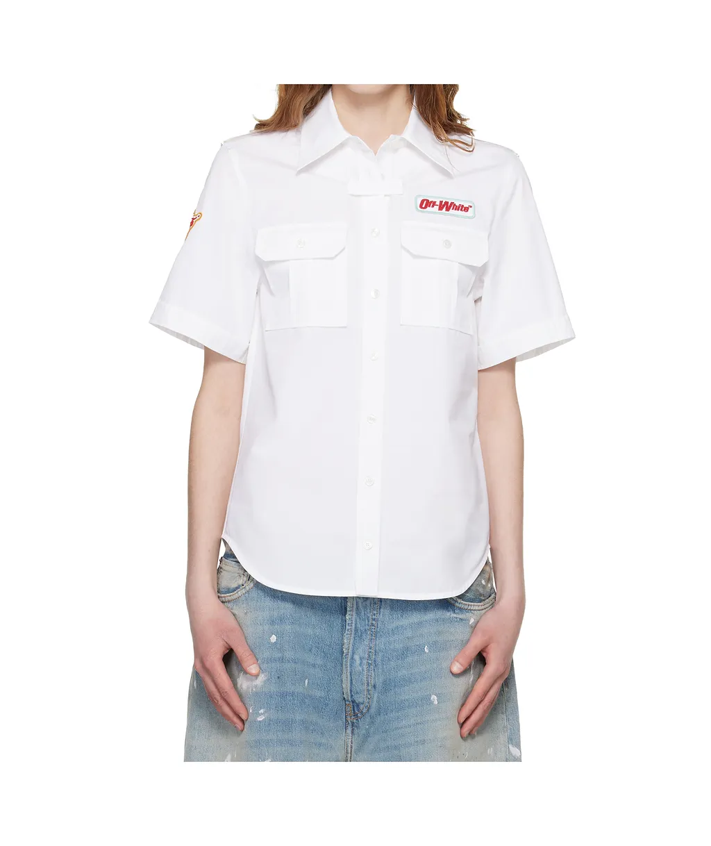 Popeline Short-Sleeved Shirt