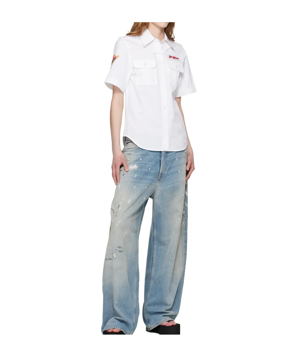 Popeline Short-Sleeved Shirt