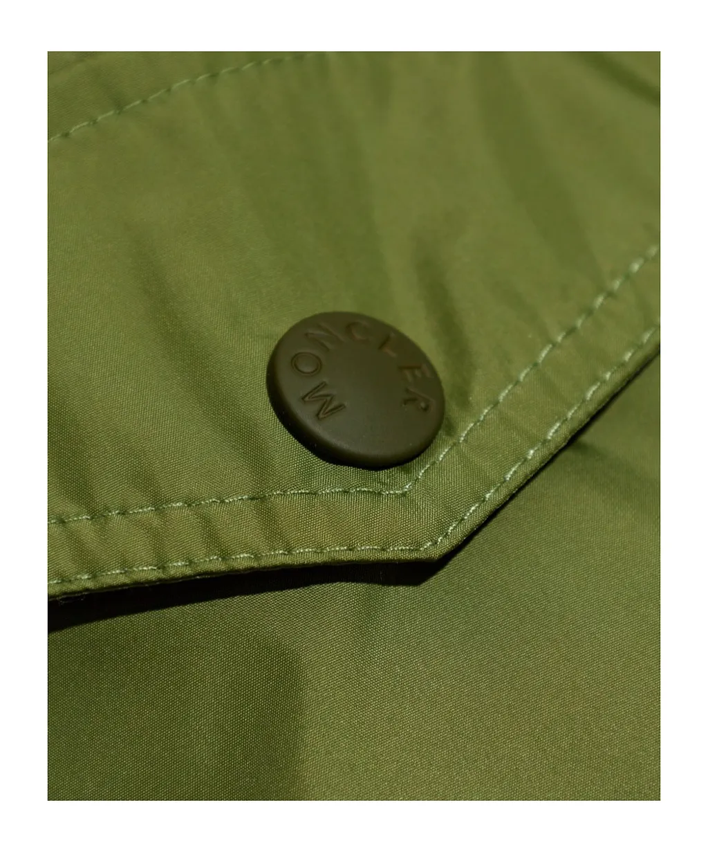 Moncler Grenoble High-Neck Drawstring Coat