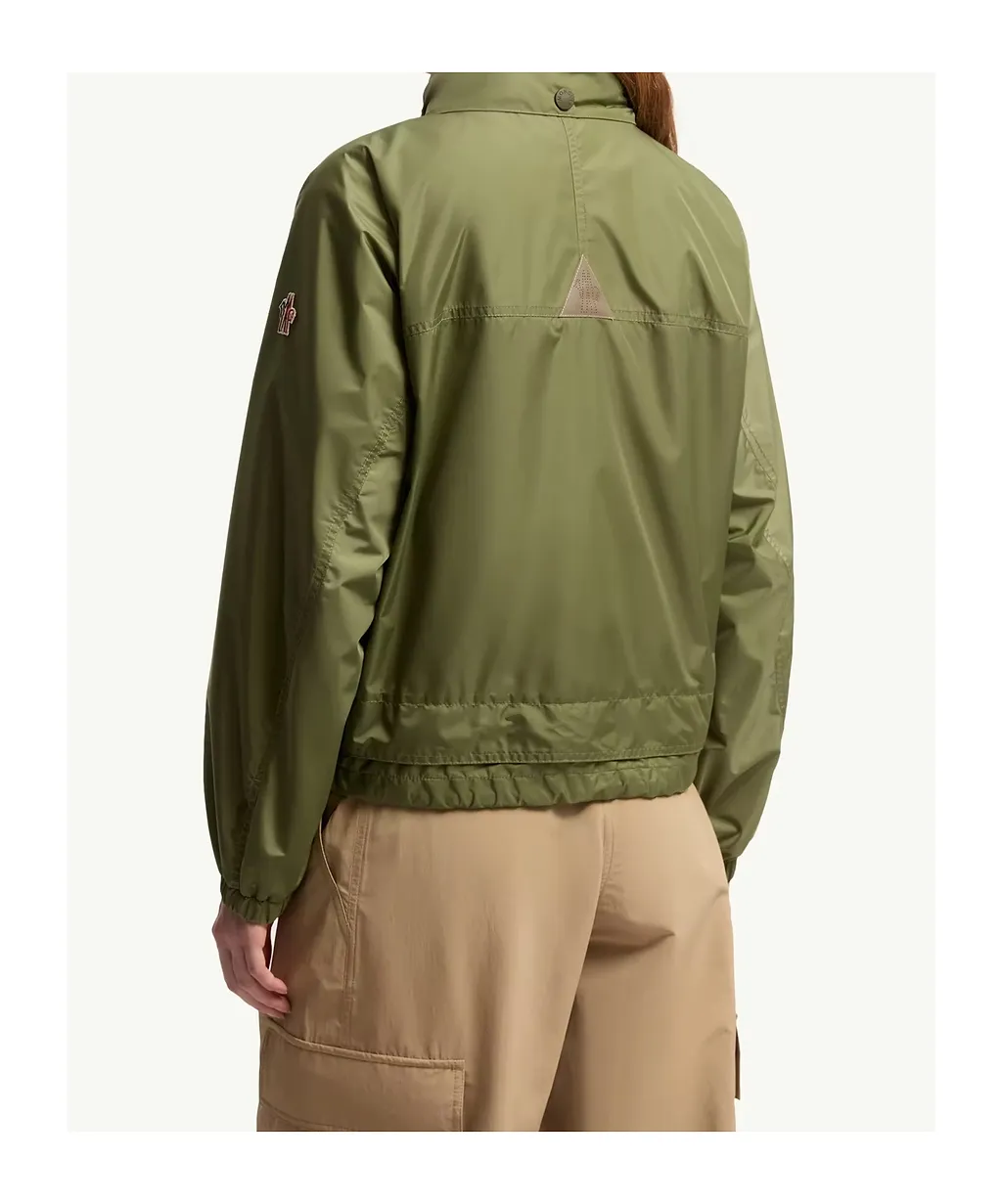 Moncler Grenoble High-Neck Drawstring Coat