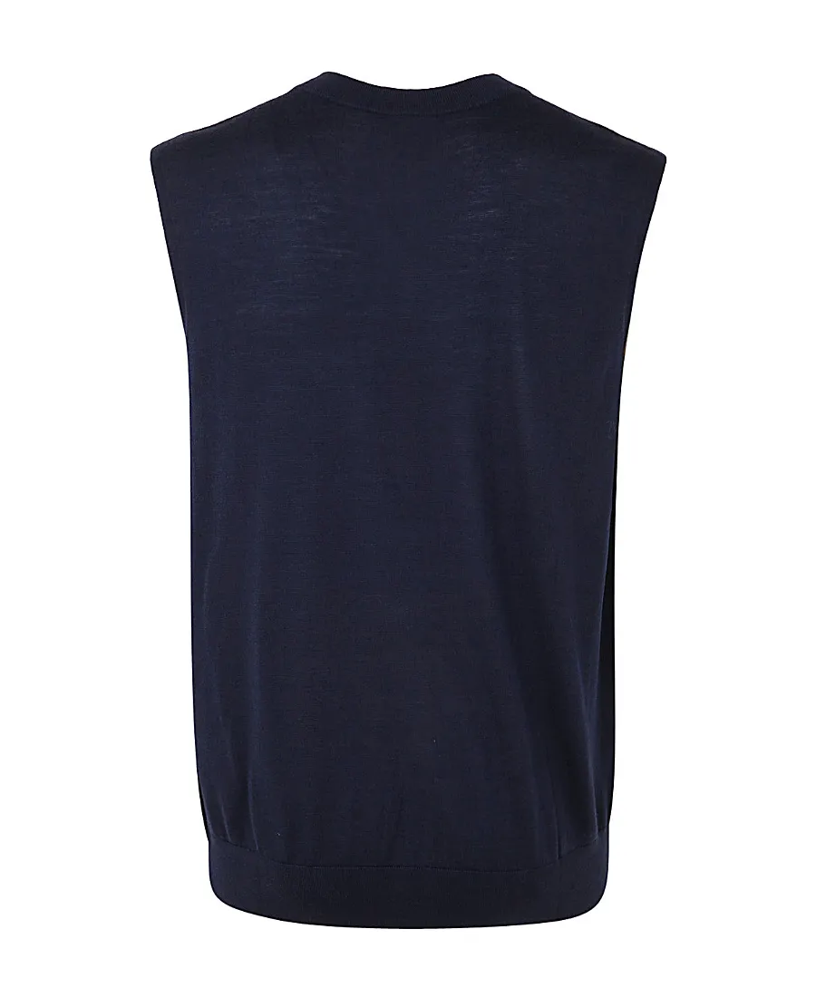 Fine-Knit Merino Vest