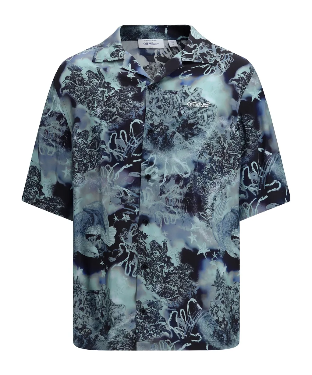 Printed Bowling Shirt