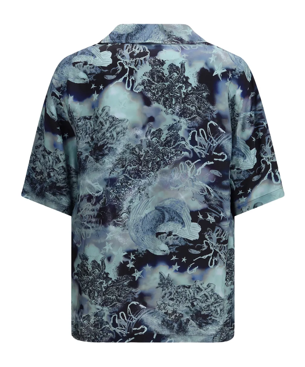 Printed Bowling Shirt