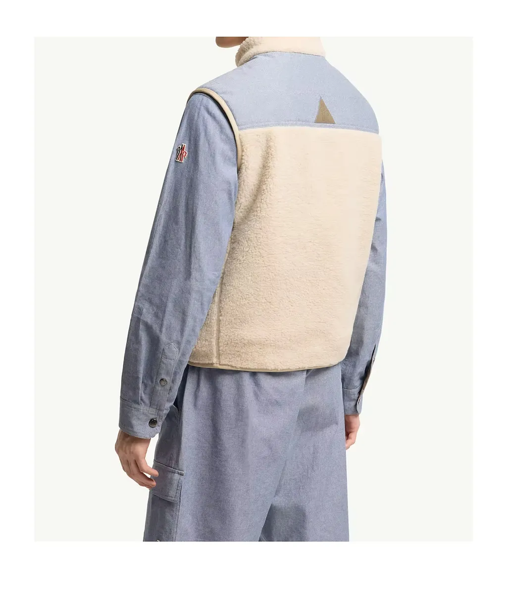Moncler Grenoble Logo-Patch Button-Up Gilet
