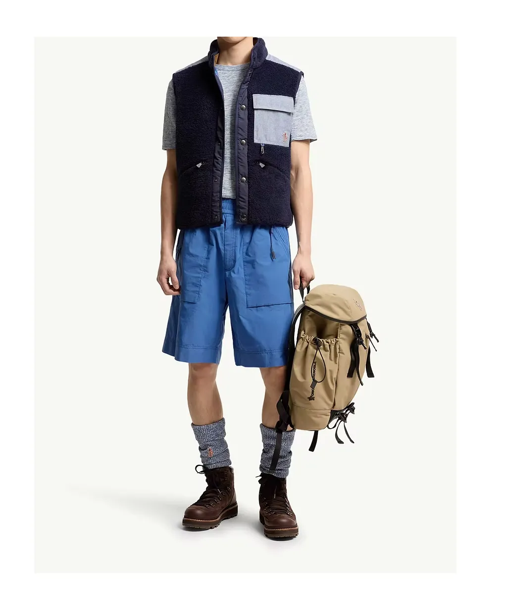 Moncler Grenoble Logo-Patch Button-Up Gilet