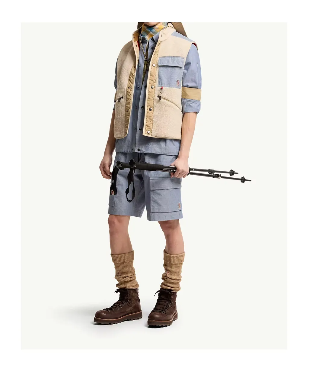 Moncler Grenoble Logo-Patch Button-Up Gilet