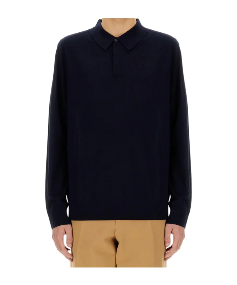 Paul Smith Long-Sleeve Knitted Polo Shirt