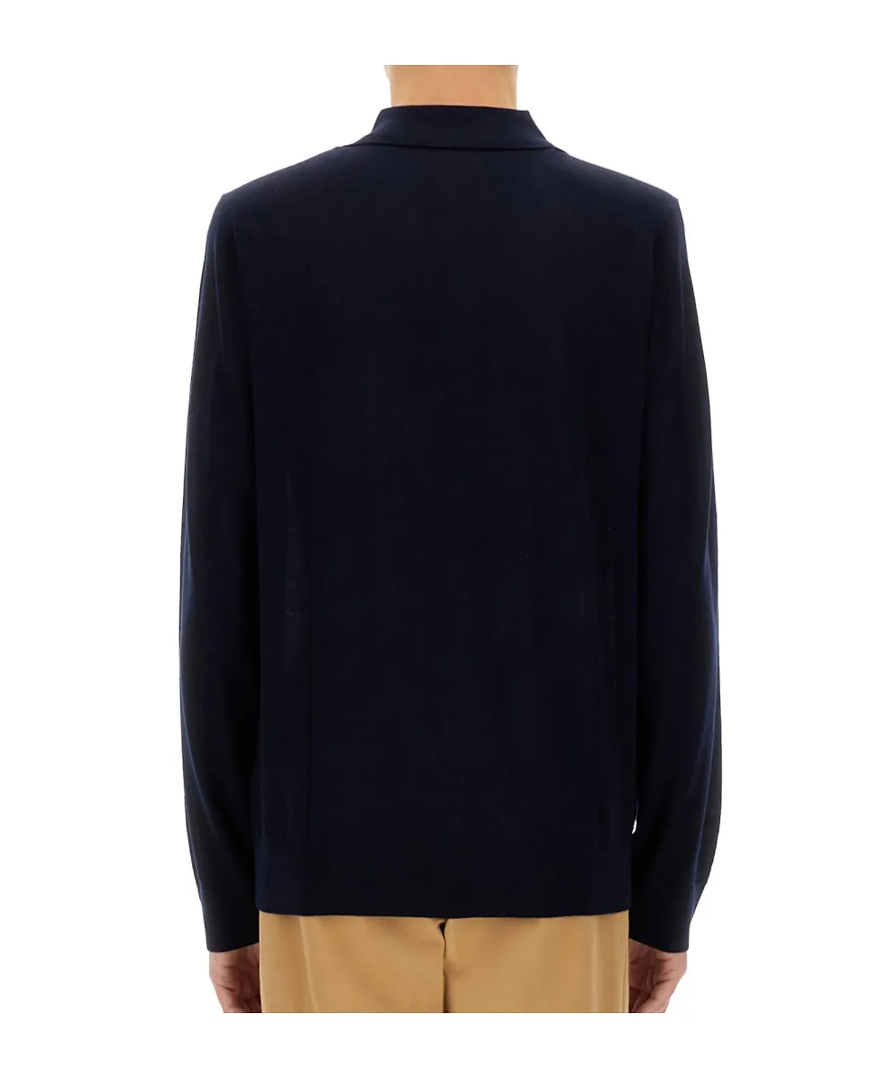 Paul Smith Long-Sleeve Knitted Polo Shirt