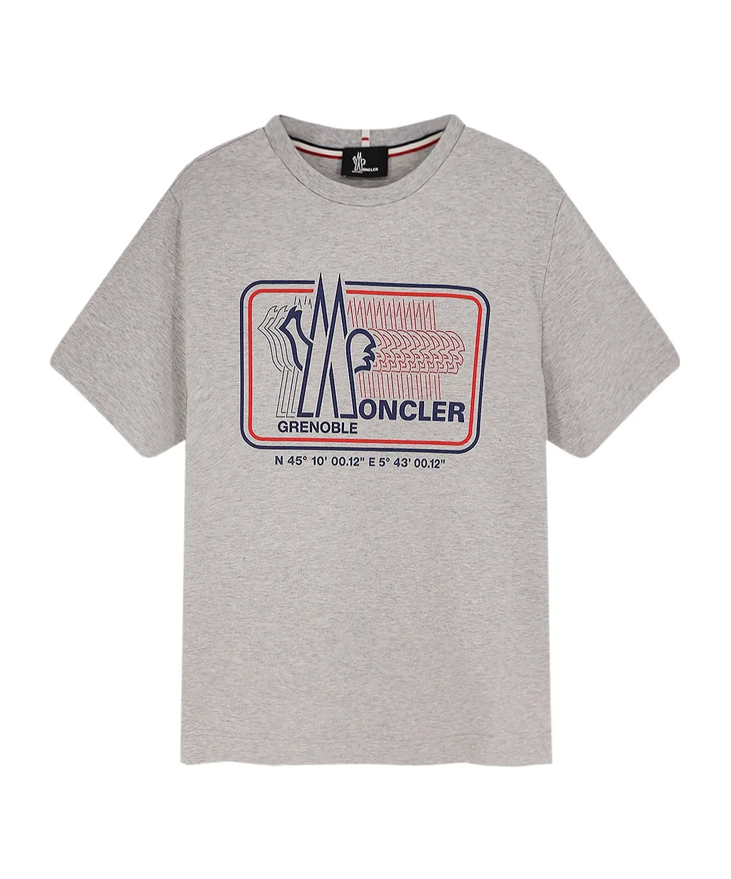 Moncler Grenoble Logo Printed Crewneck T-Shirt