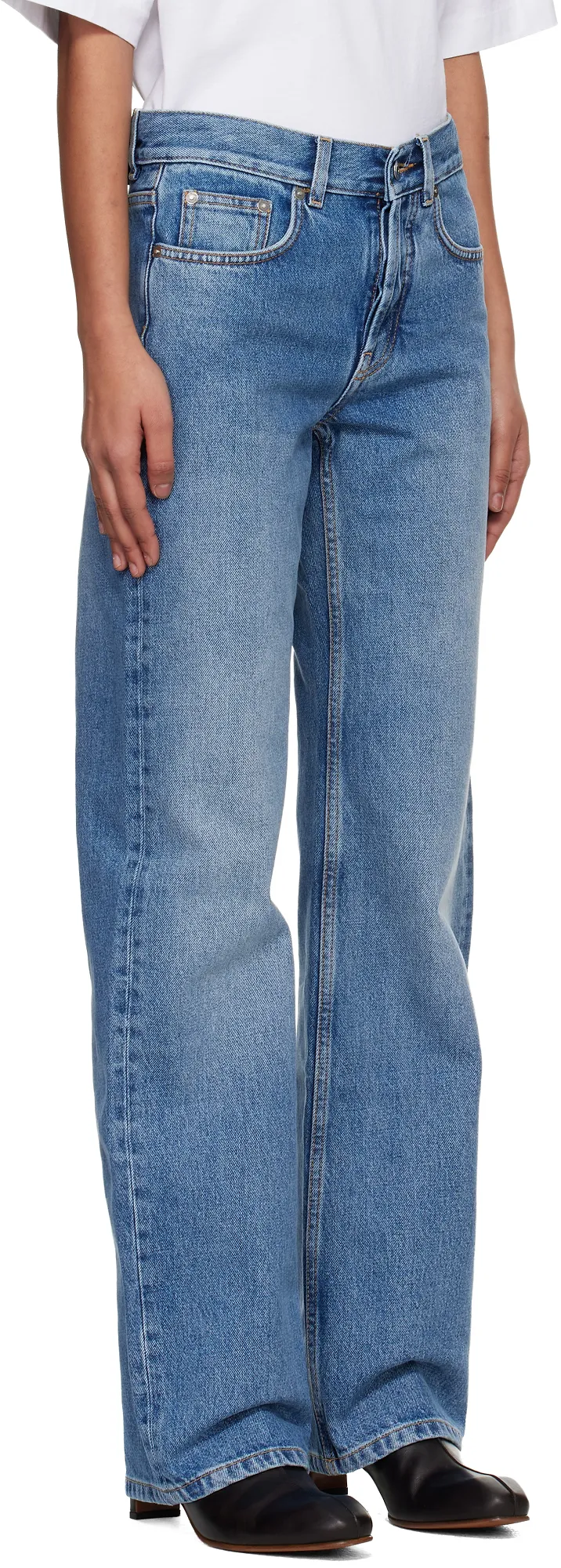Off-White Straight-Leg Jeans