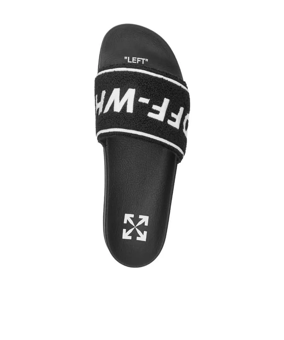 Textured Logo-Strap Slides