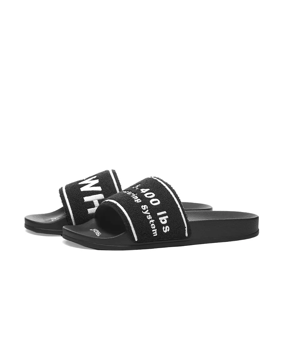 Textured Logo-Strap Slides