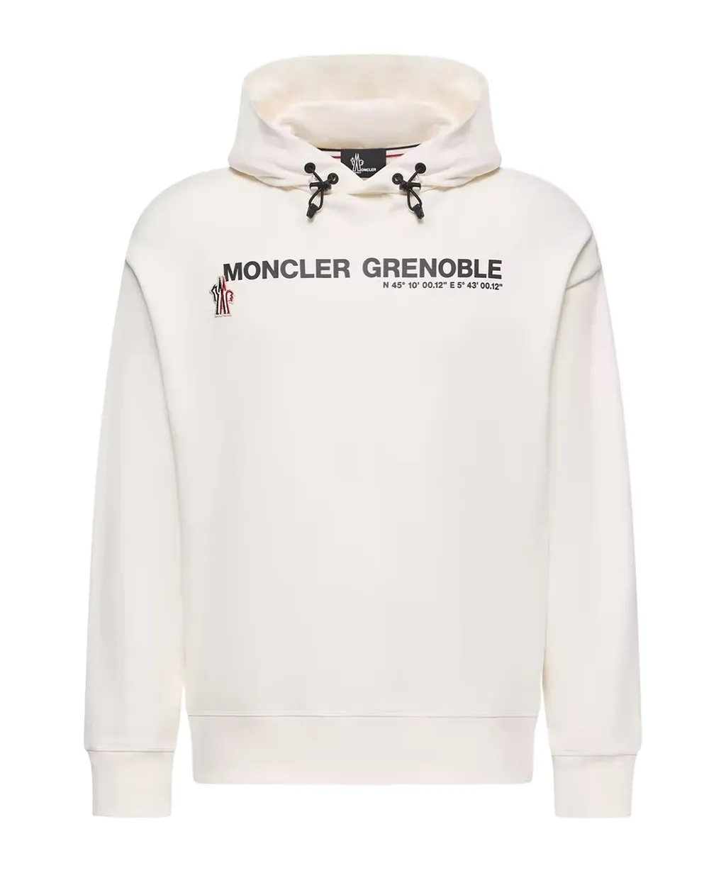 Moncler Grenoble Logo Printed Long-Sleeved Hoodie