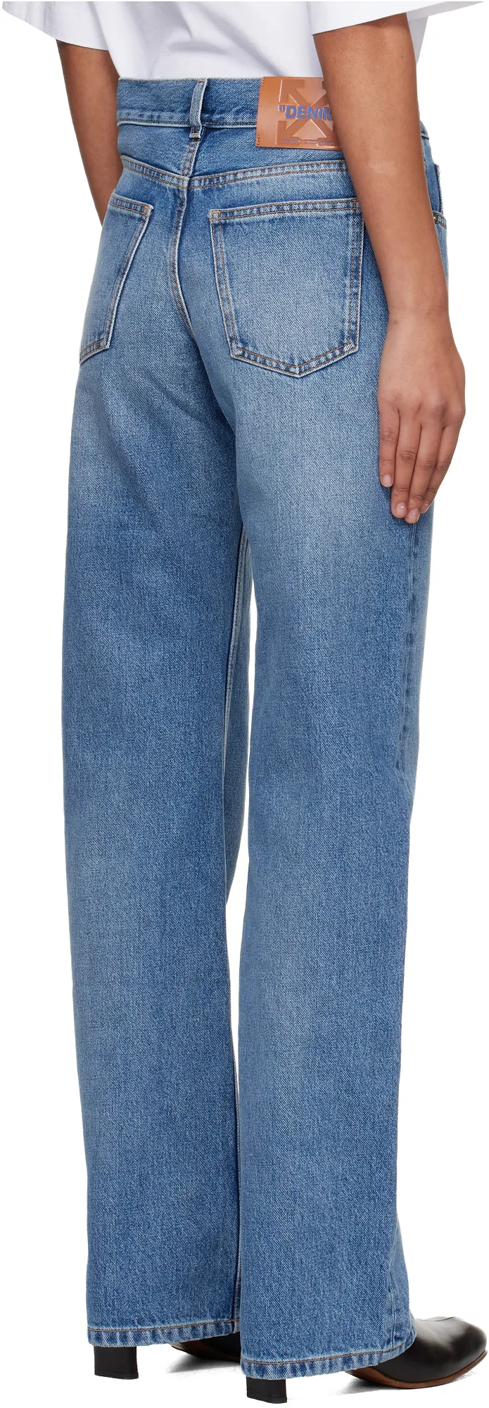 Off-White Straight-Leg Jeans