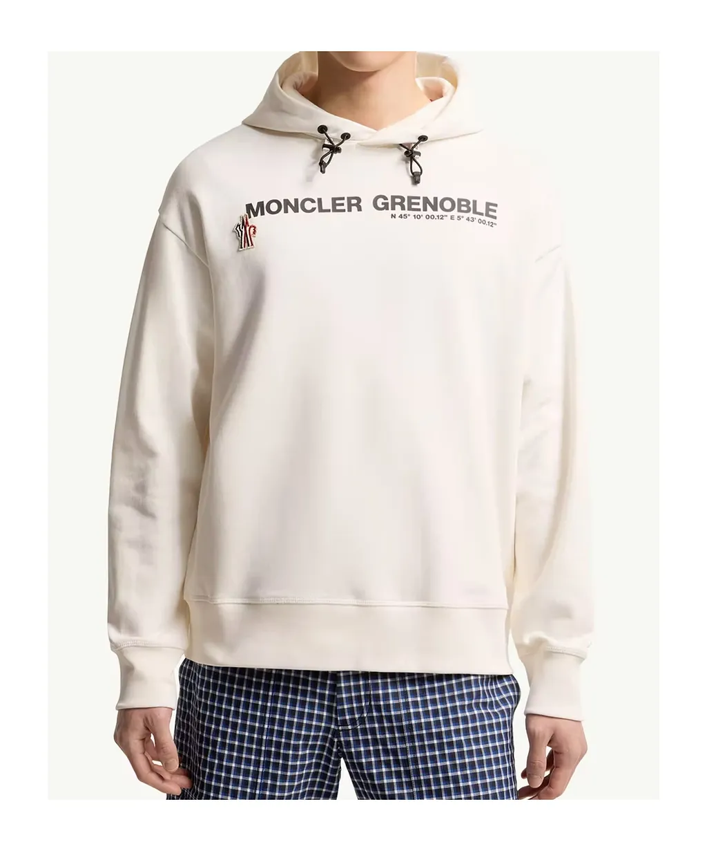 Moncler Grenoble Logo Printed Long-Sleeved Hoodie