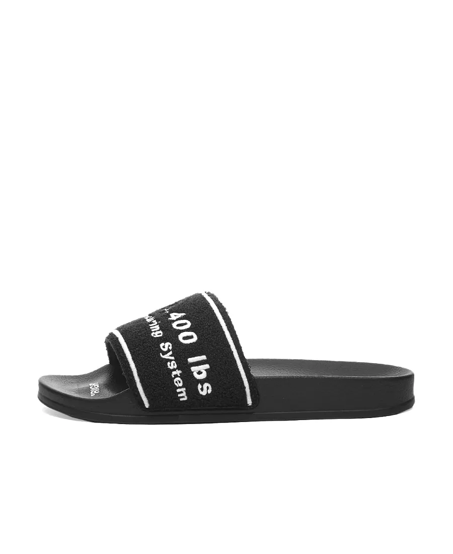 Textured Logo-Strap Slides