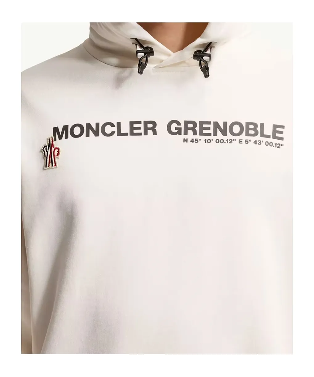 Moncler Grenoble Logo Printed Long-Sleeved Hoodie