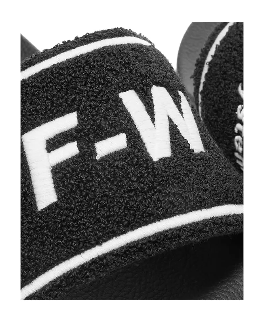Textured Logo-Strap Slides