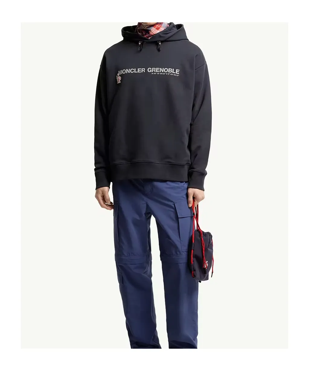 Moncler Grenoble Logo Printed Long-Sleeved Hoodie