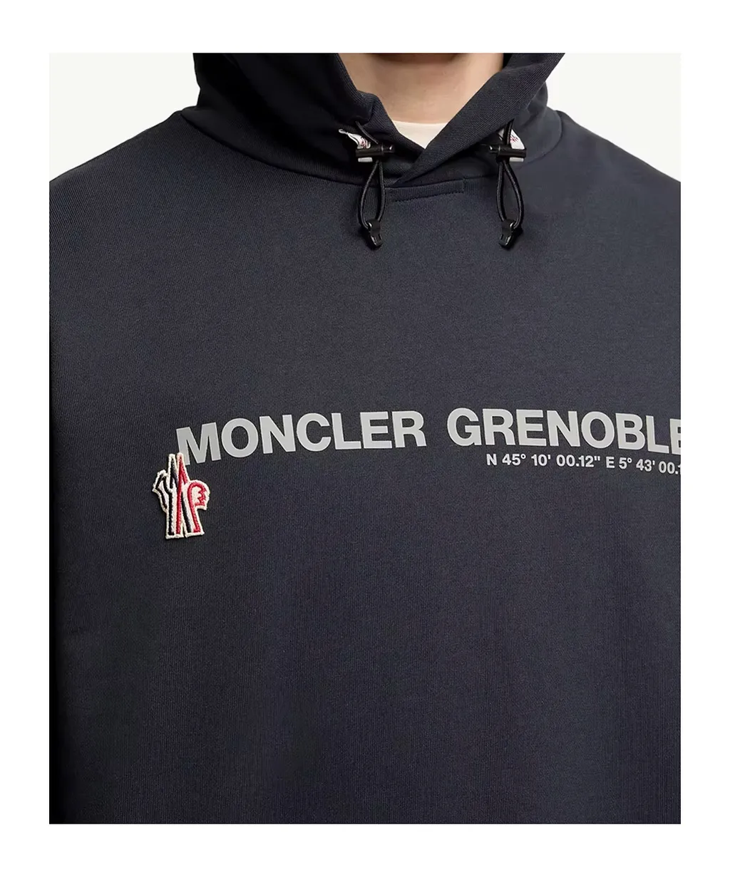Moncler Grenoble Logo Printed Long-Sleeved Hoodie