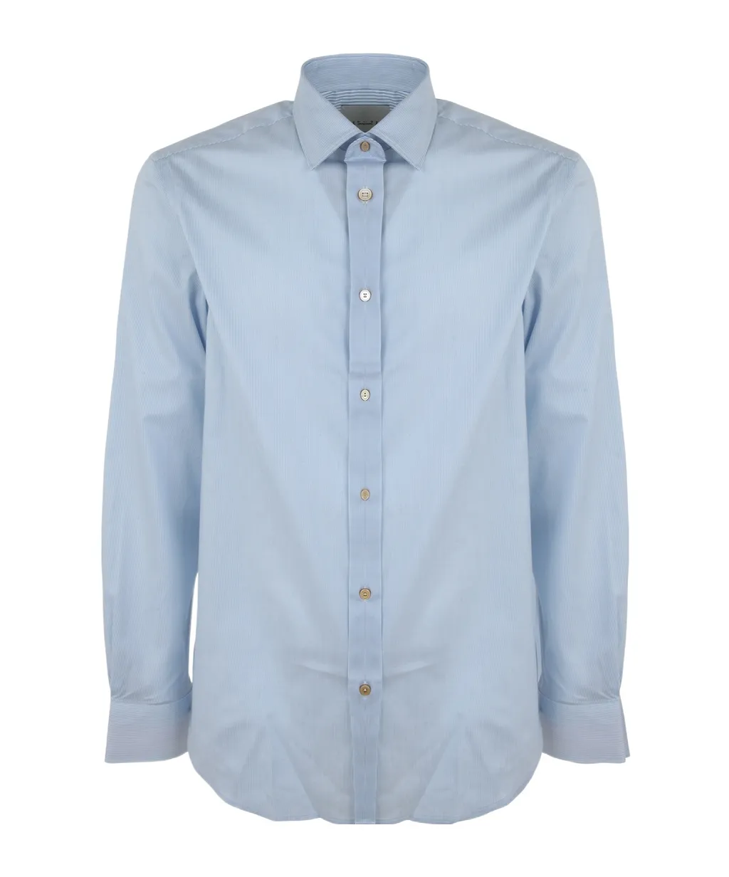 Paul Smith Striped Curved Hem Shirt