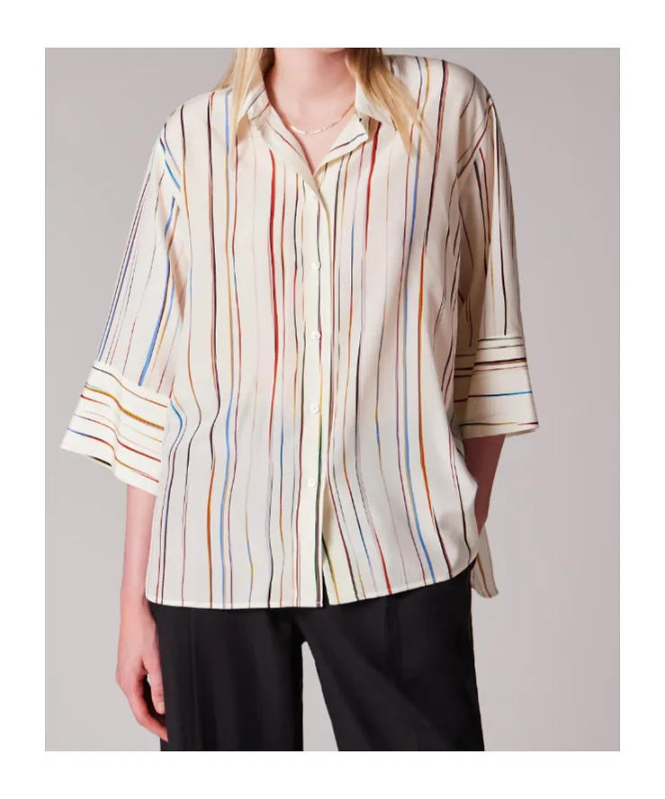 Paul Smith Three Quarters Sleeved Striped Shirt