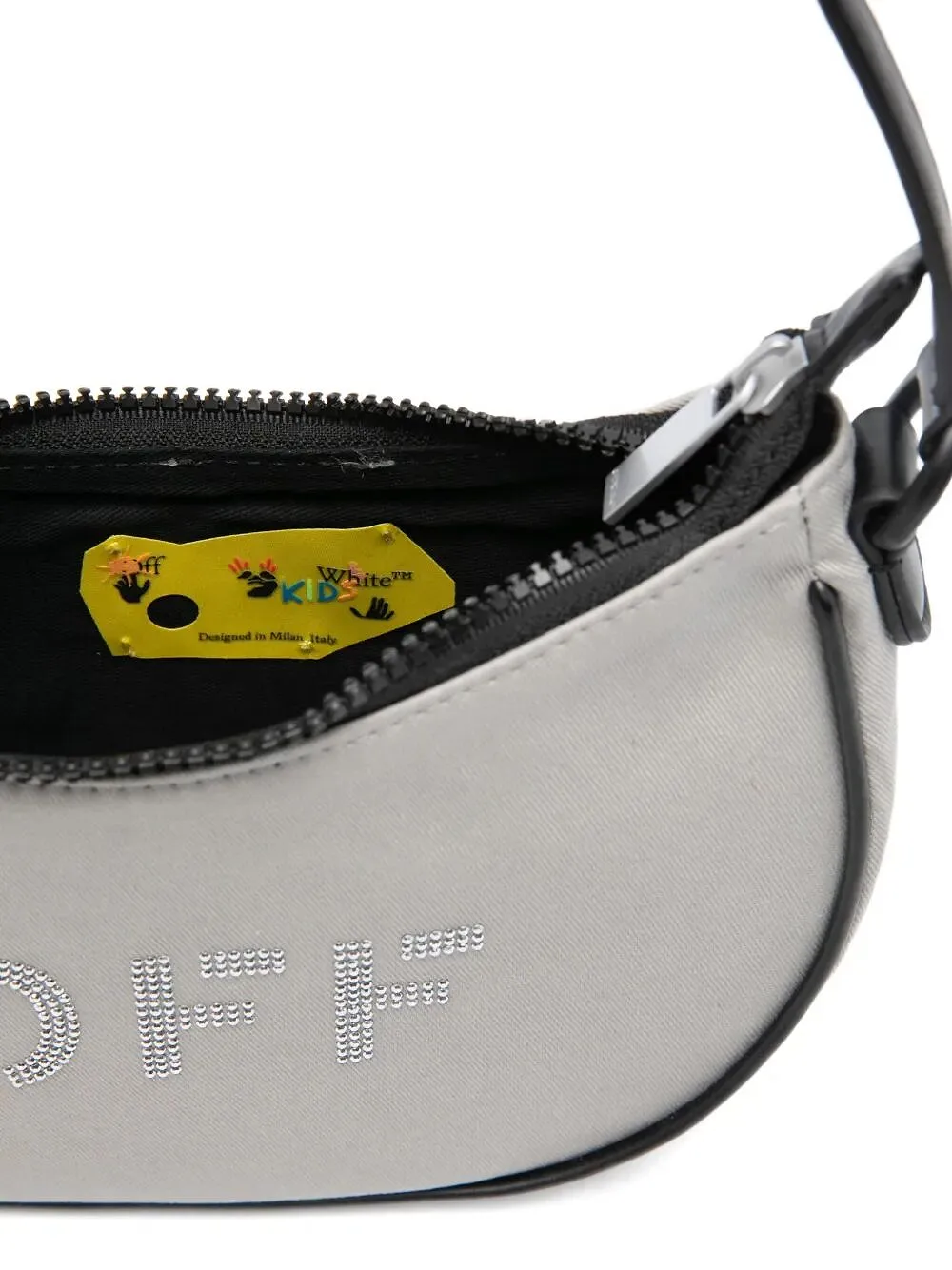 Embellished-Logo Shoulder Bag