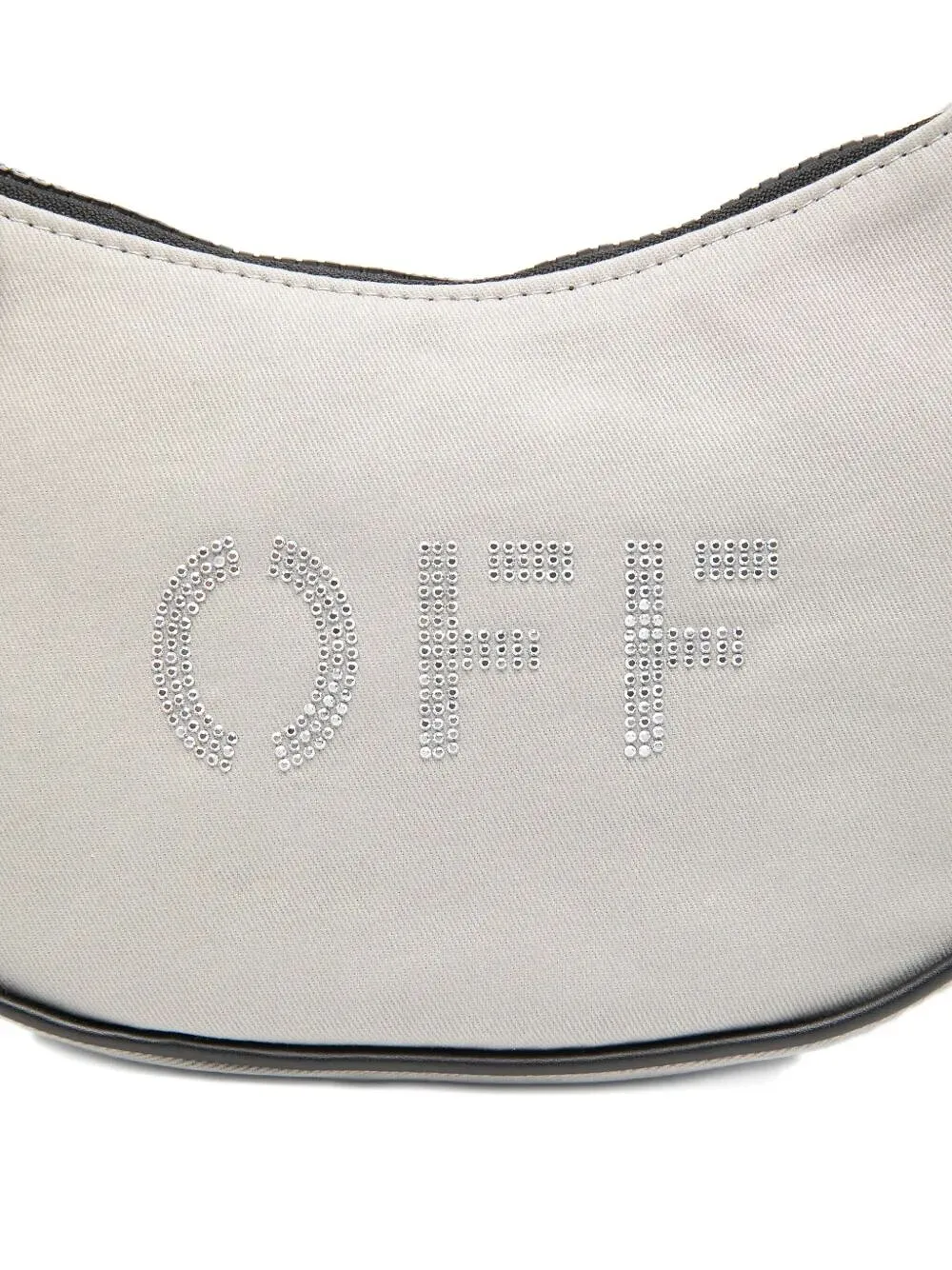Embellished-Logo Shoulder Bag
