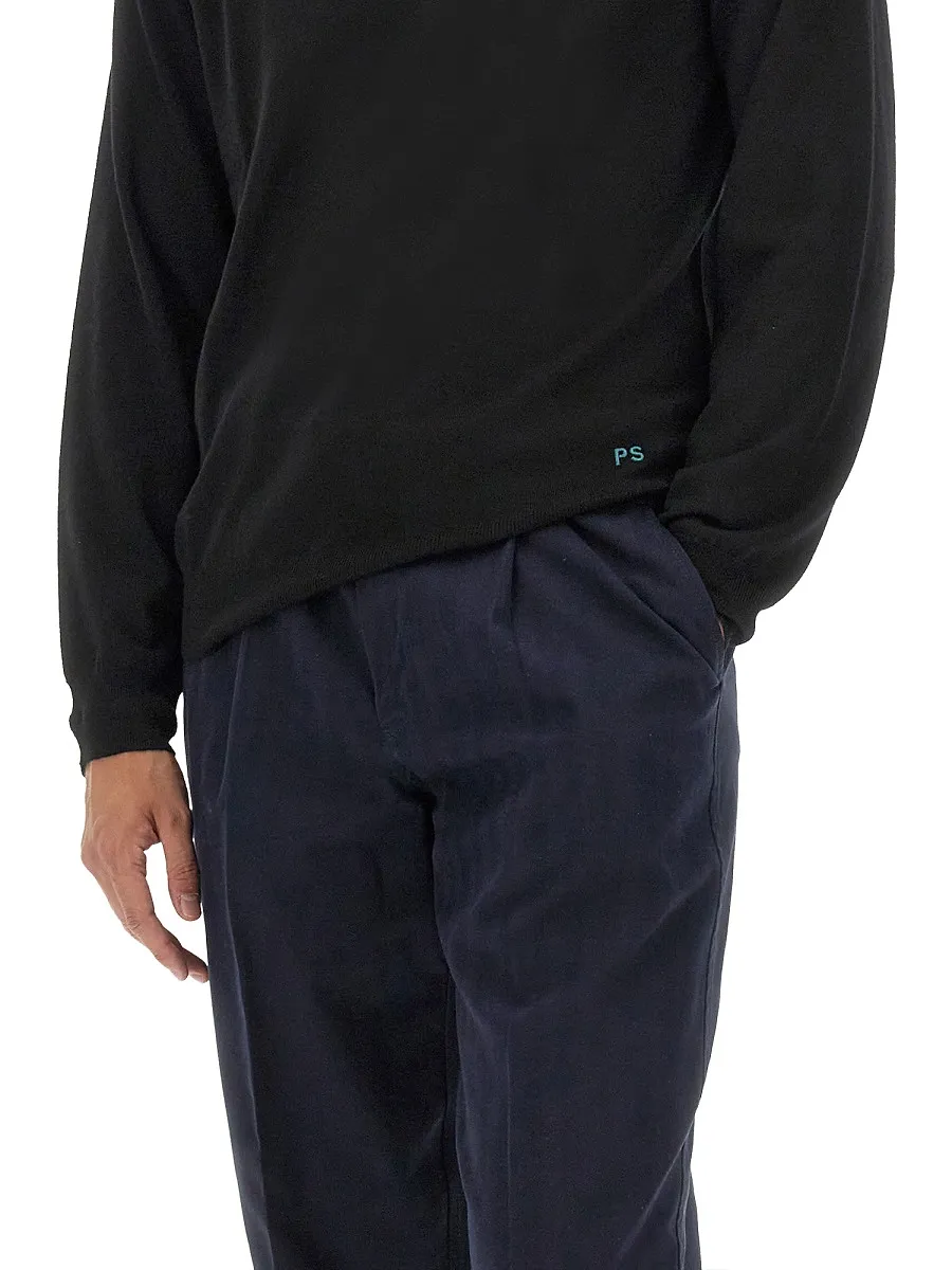 Ps Paul Smith Logo Embroidered Crewneck Jumper