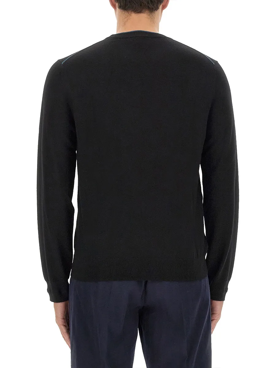 Ps Paul Smith Logo Embroidered Crewneck Jumper