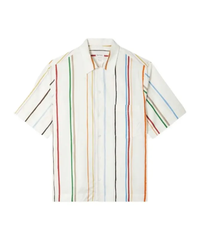 Painted Signature Stripe Short-Sleeve Shirt