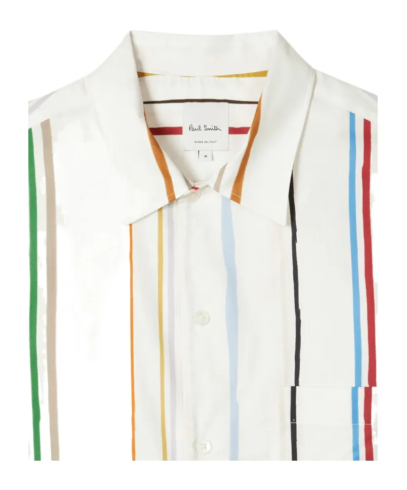 Painted Signature Stripe Short-Sleeve Shirt
