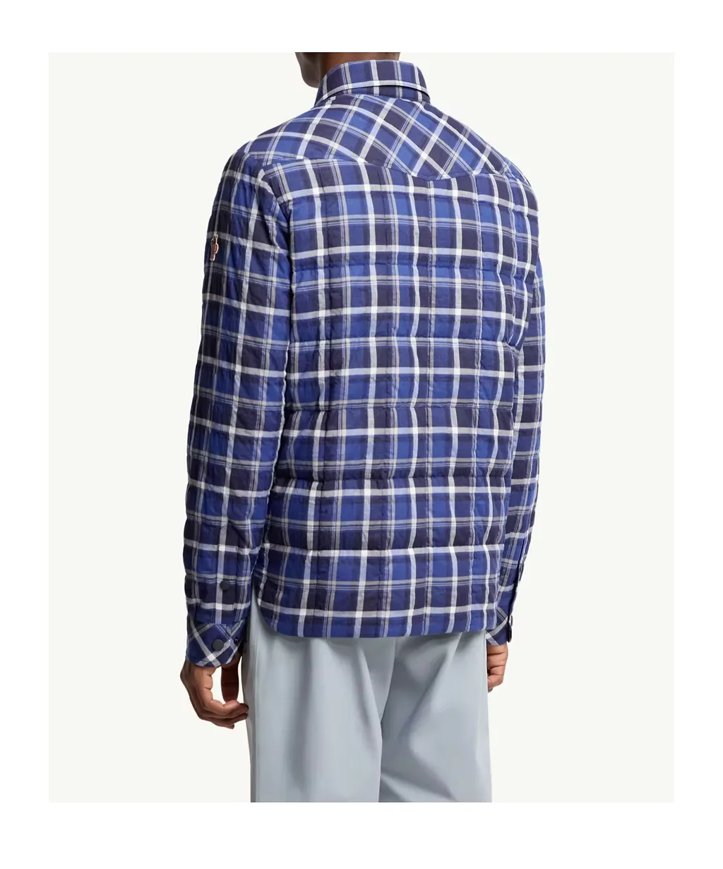 Moncler Grenoble Quilted Plaid Overshirt