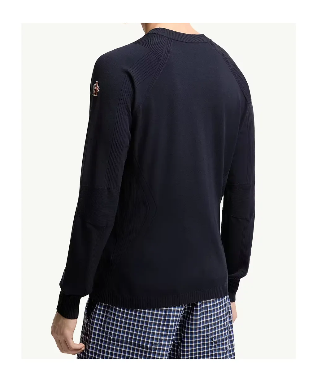 Moncler Grenoble Ribbed Crewneck Knitted Jumper