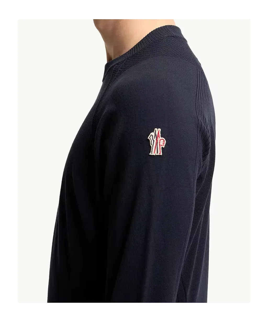 Moncler Grenoble Ribbed Crewneck Knitted Jumper