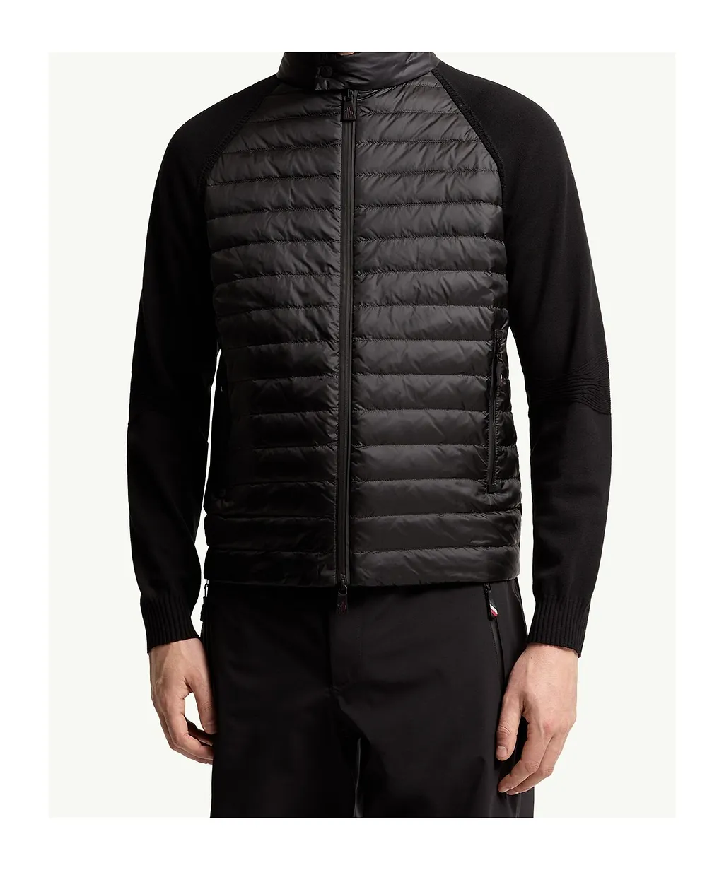 Moncler Grenoble Tricot Quilted Cardigan