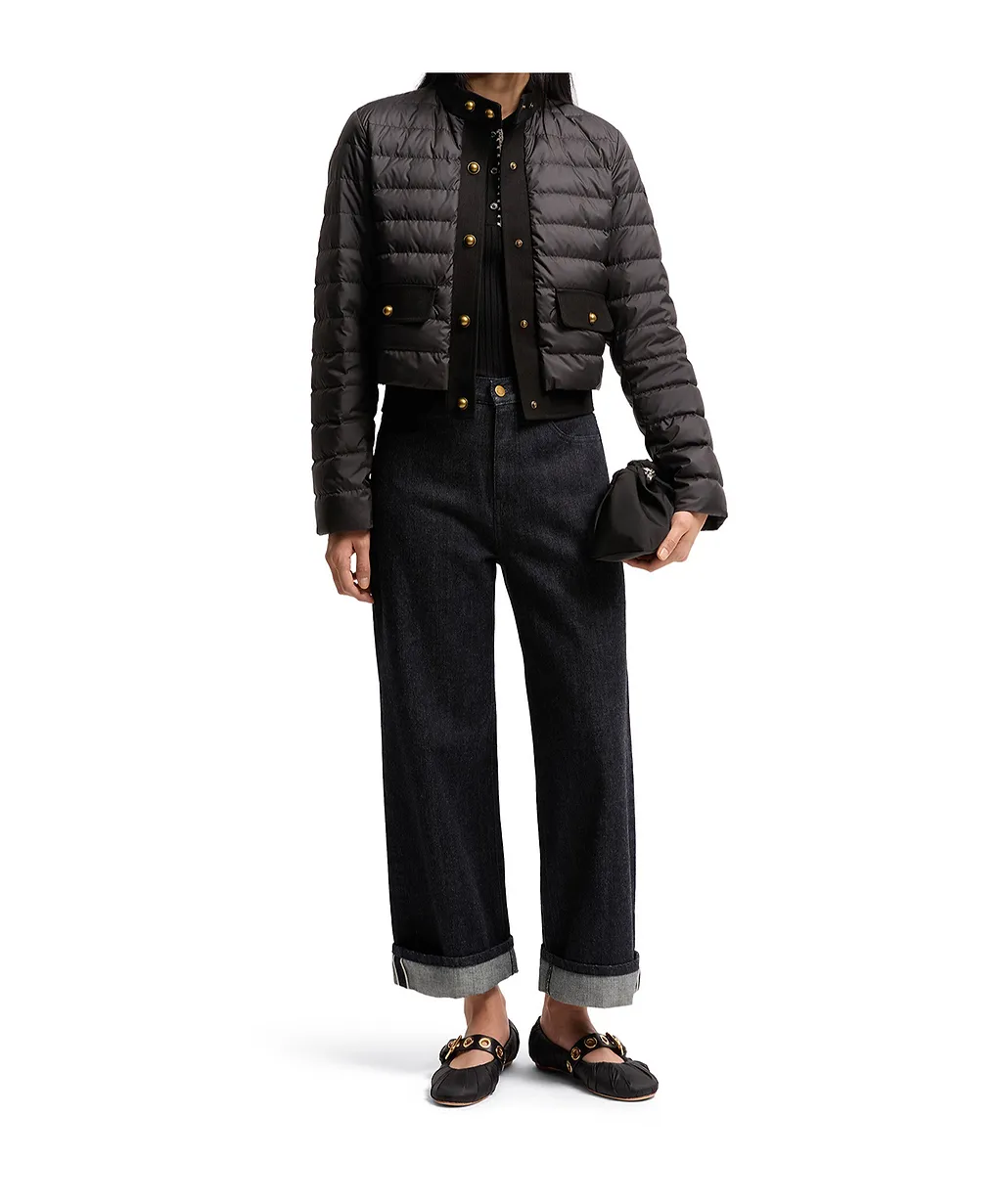 Moncler Juju Button-Up Short Padded Jacket
