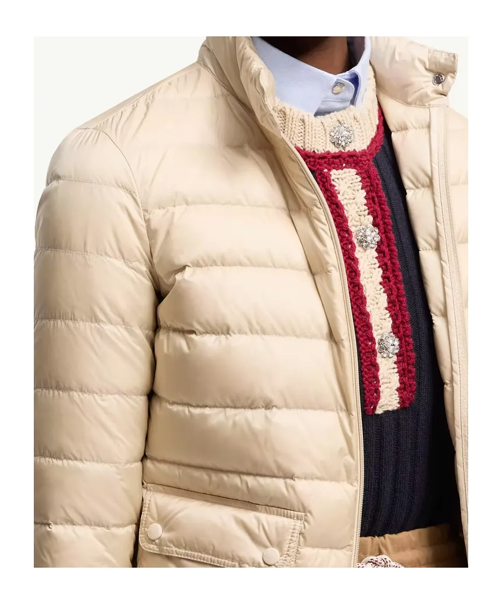 Moncler Lans Zip-Up Short Padded Jacket