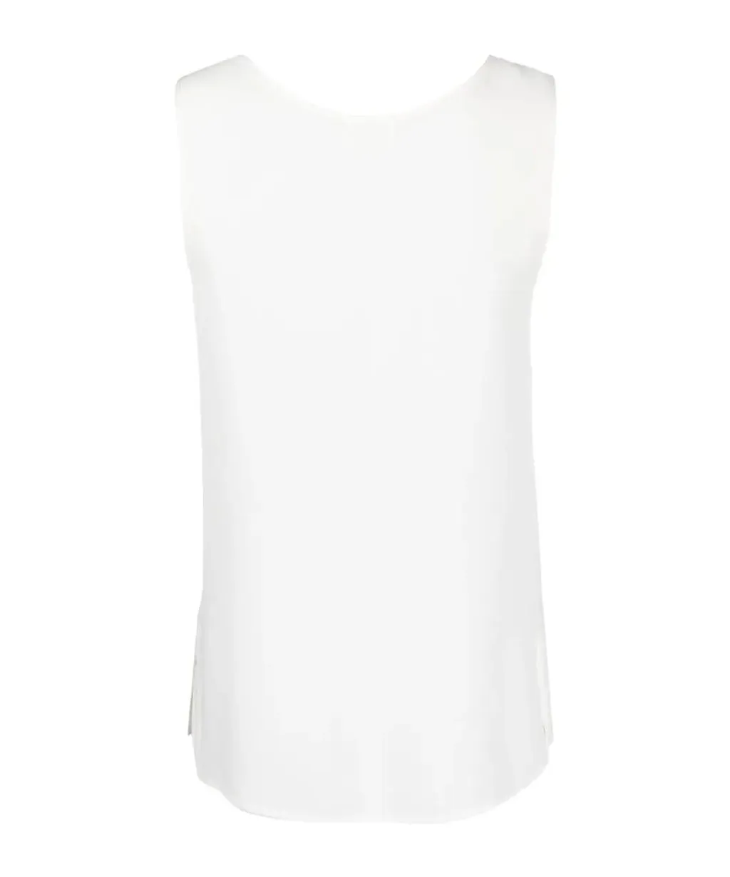 U-Neck Silk Tank Top