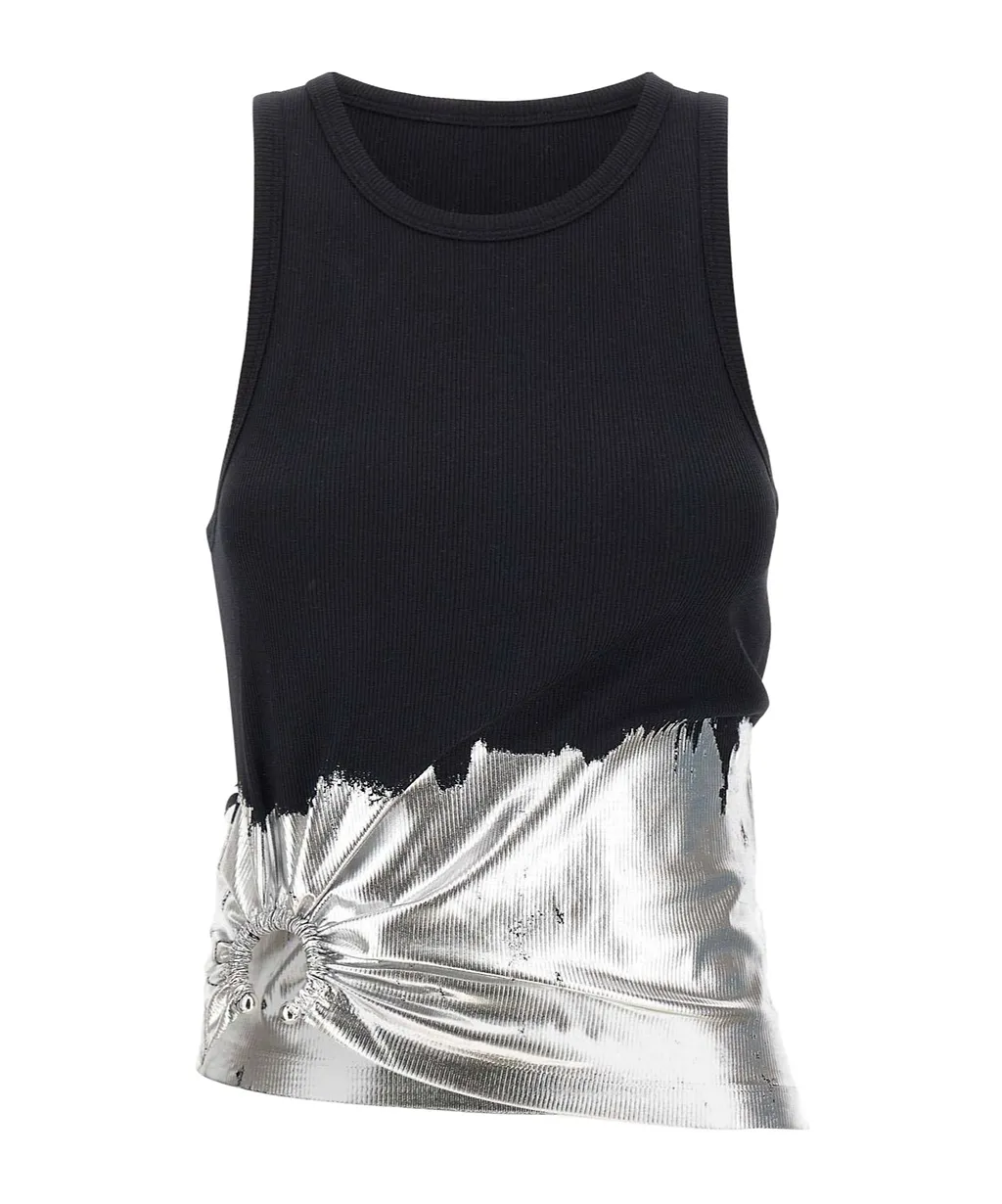 Rabanne Brushstroke Asymmetric Top