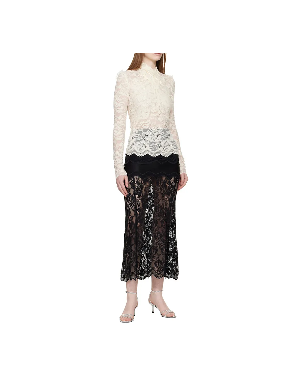 Lace Mock-Neck Top