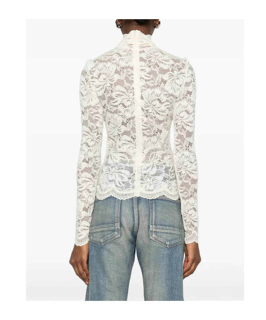 Lace Mock-Neck Top