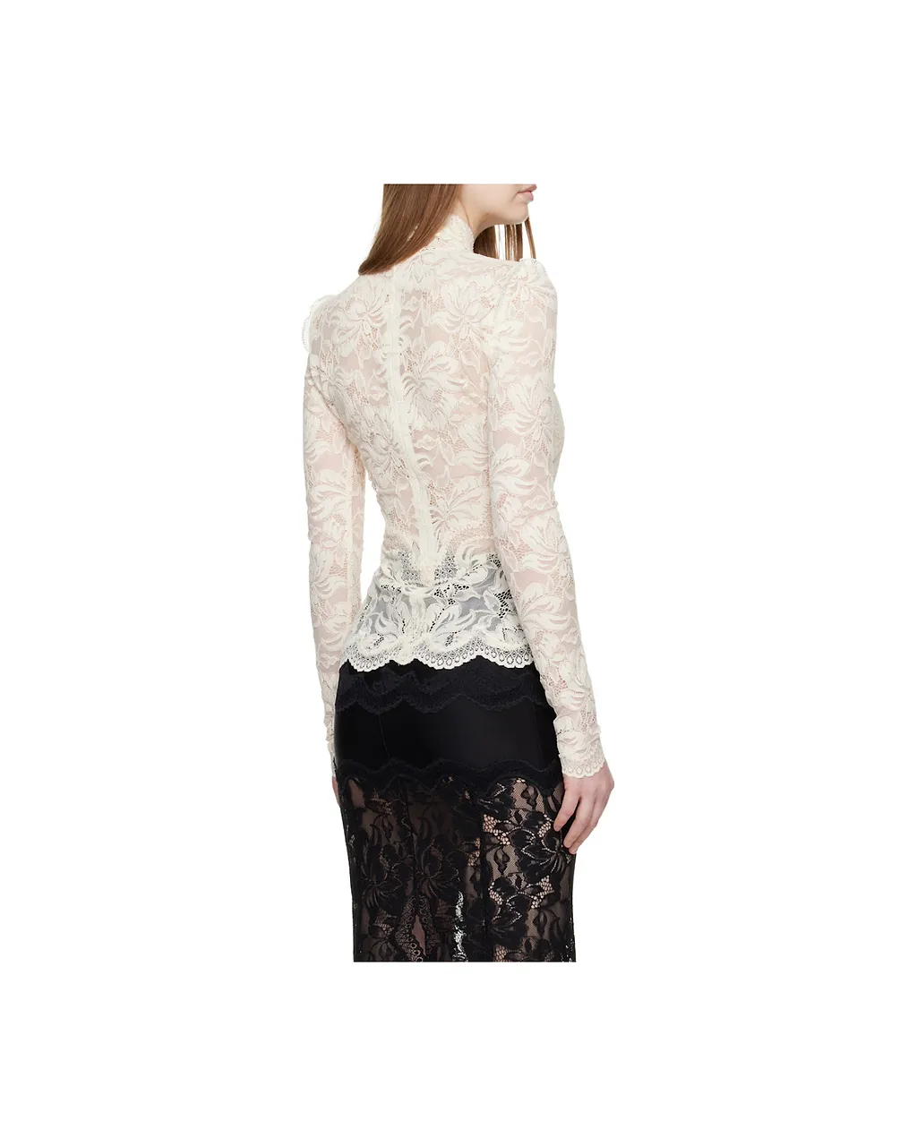 Lace Mock-Neck Top