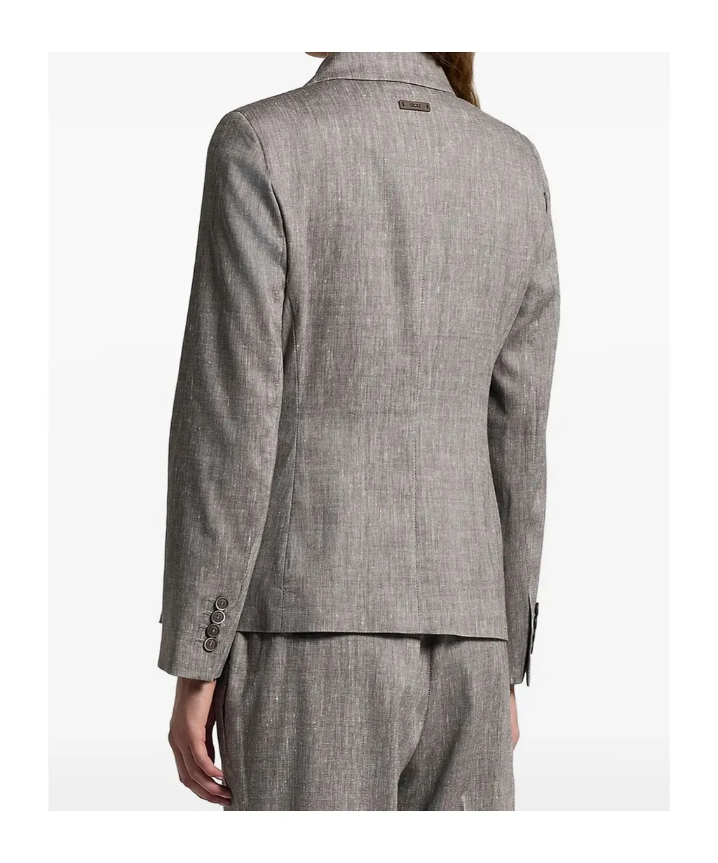 Peserico Double-Breasted Regular-Fit Blazer