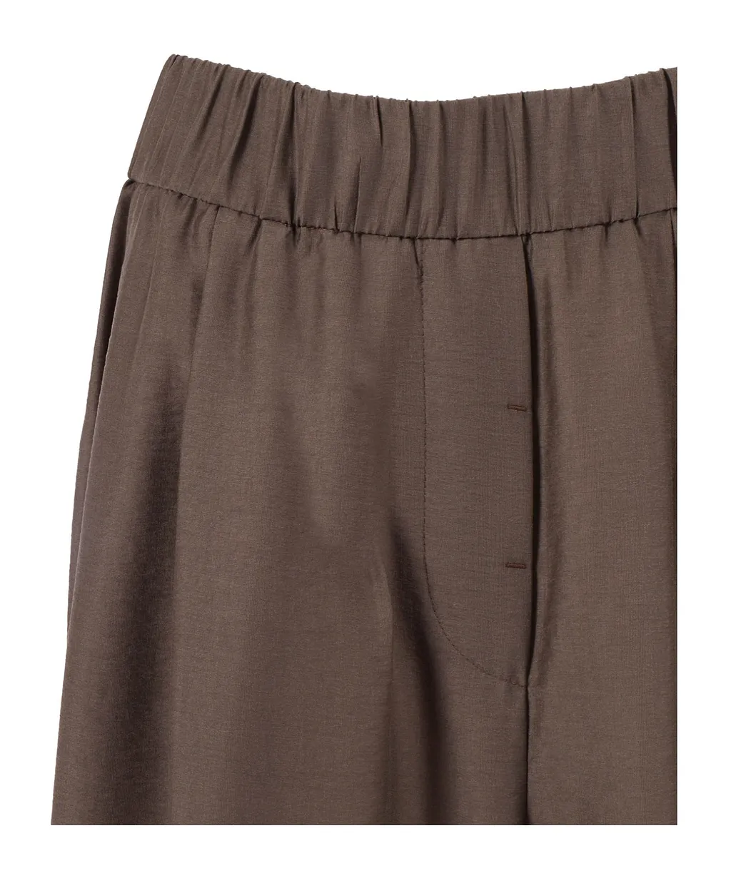 Peserico Pleated Elasticated Waistband Trousers