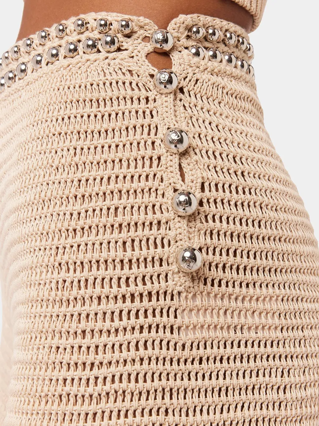 Paco Rabanne Flared Knitted Trousers