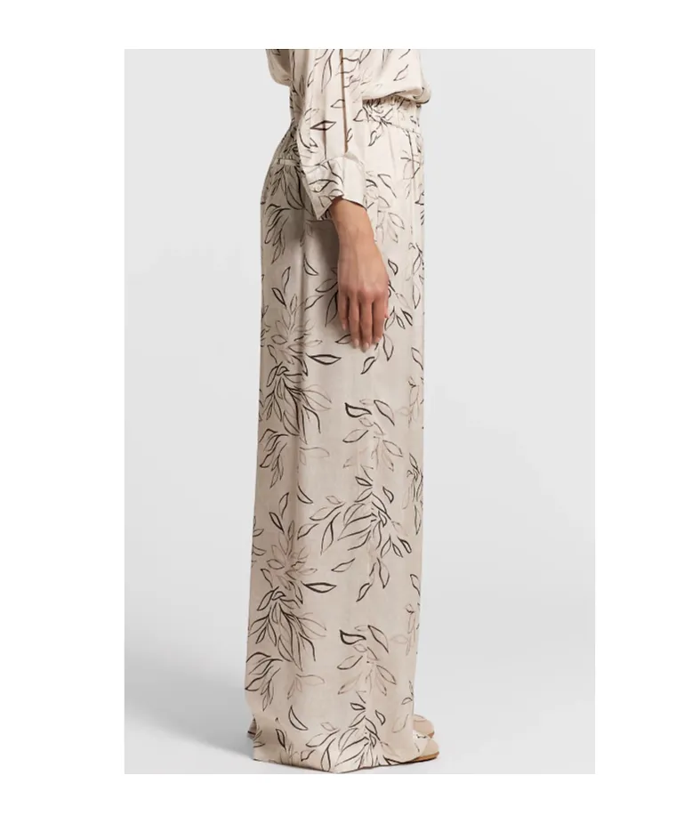 Peserico Printed Wide-Leg Pants