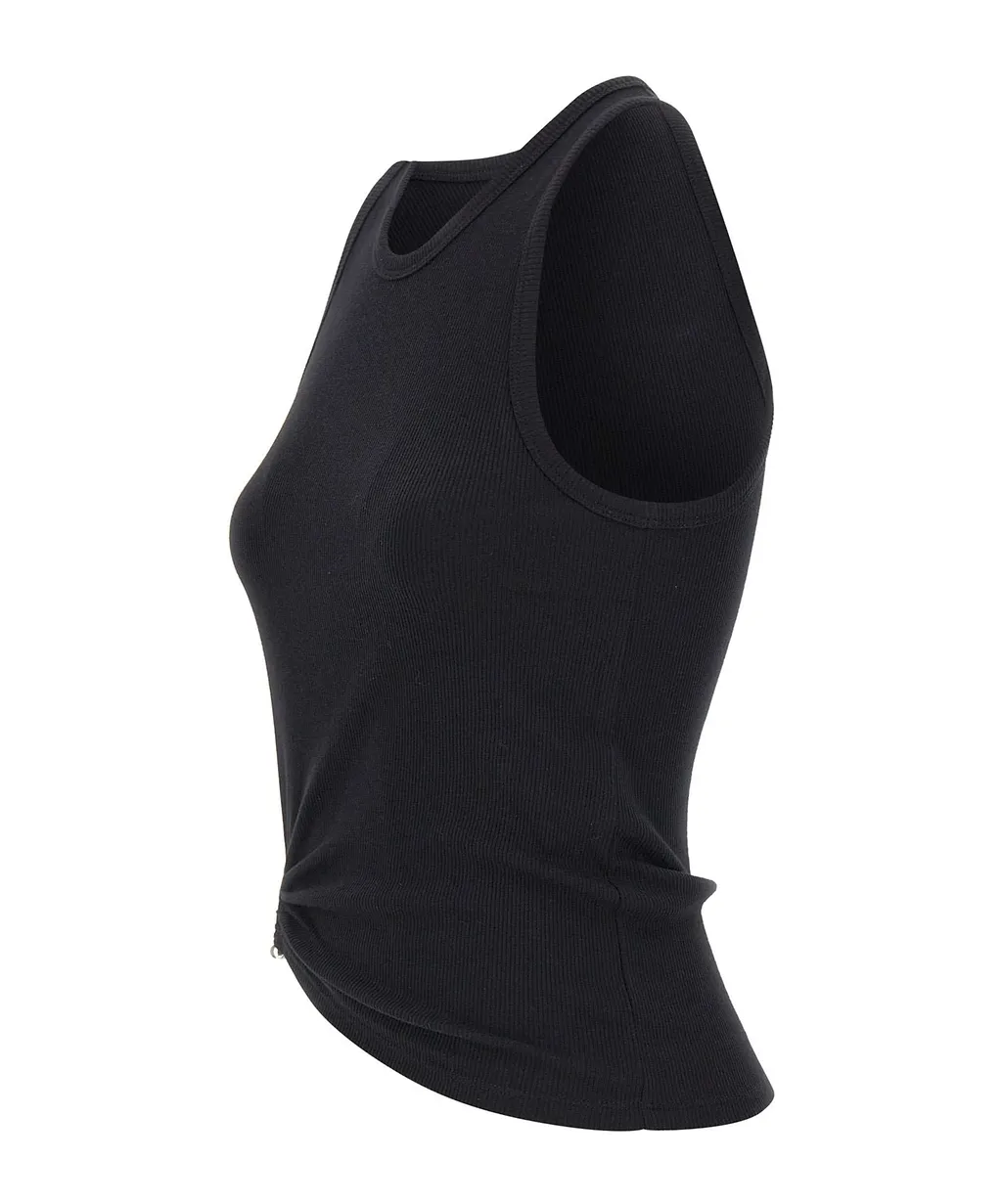 Rabanne Asymmetric Pierced Tank Top