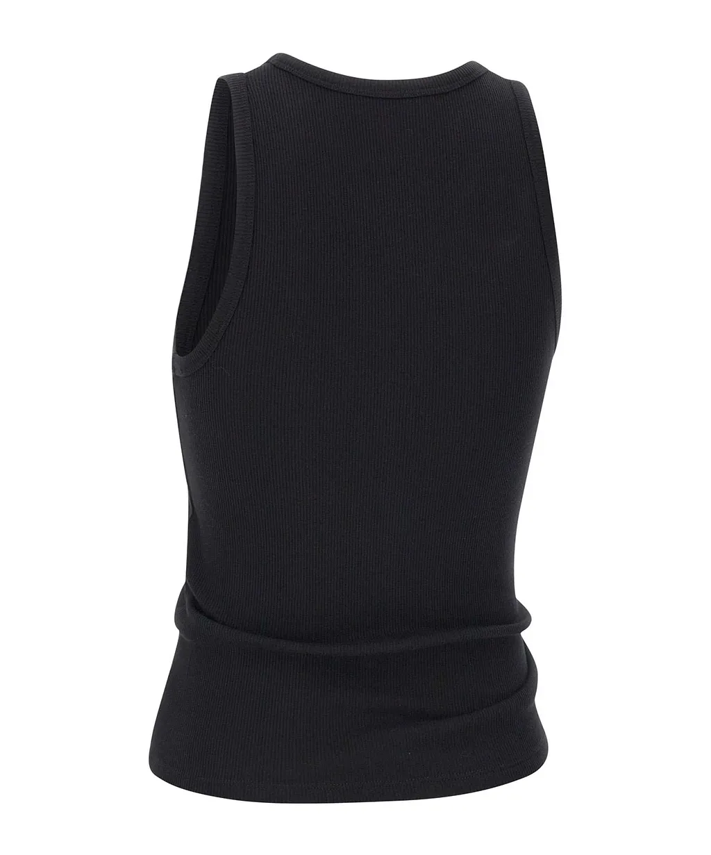 Rabanne Asymmetric Pierced Tank Top